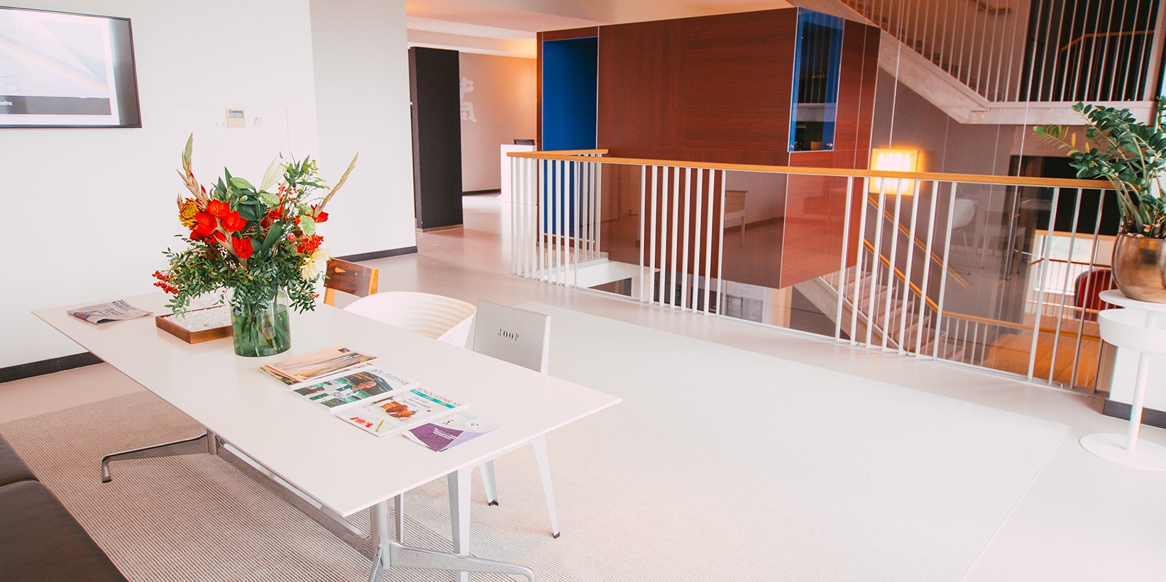 De wachtkamer van het kantoor